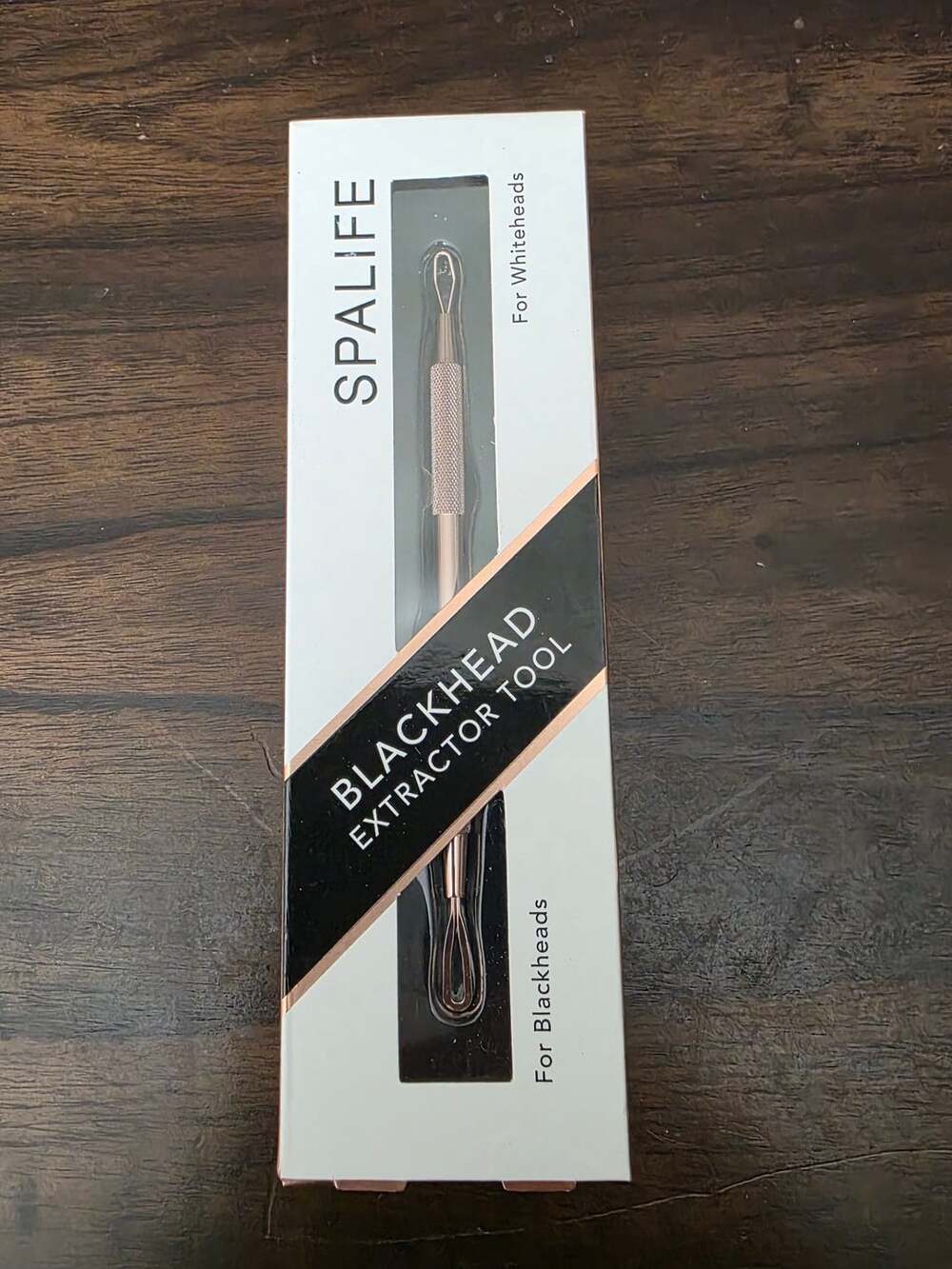 New in Box Spalife Blackhead Extractor Beauty Rose Gold Stainless Steel